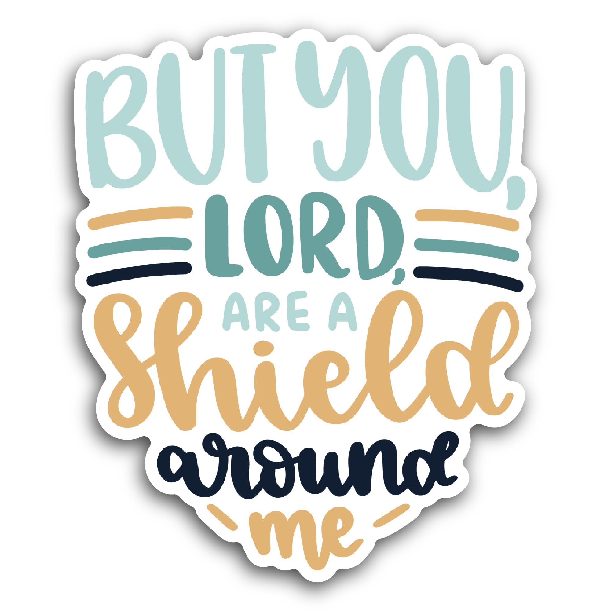 2 (Pieces) 3" and 5" But You Lord Sticker, Waterproof Vinyl Decals for Many Purpose Like Cars, Truck
