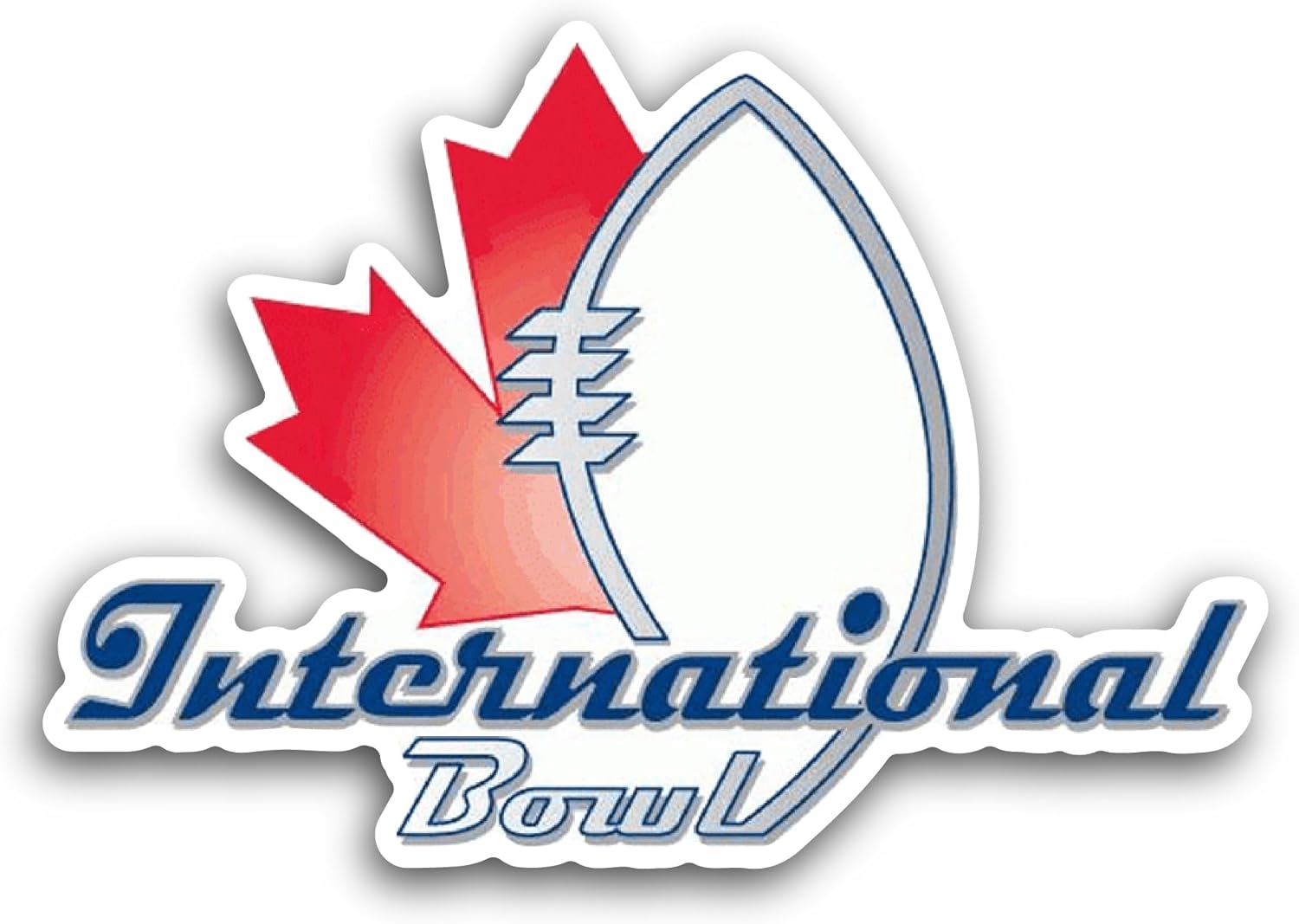 2 (Pieces) 3" and 5" International B0wl Logo Sticker, Waterproof Vinyl Decals for Many Purpose Like Cars, Trucks, Laptops, Phones, Windows and More