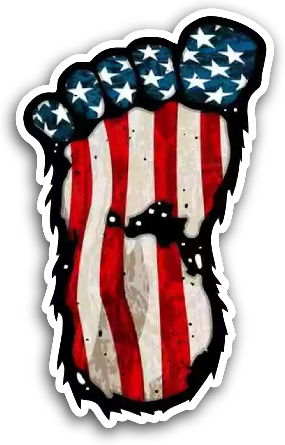 2 (Pieces) 3" and 5" Big Foot USA Flag Sticker, Waterproof Vinyl Decals for Many Purpose Like Cars, Trucks, Laptops, Phones, Windows and More (Copy)