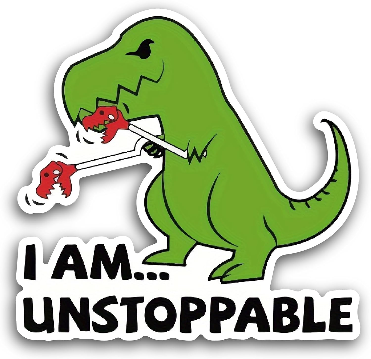 2 (Pieces) 3" and 5" I Am Unstoppable Sticker, Waterproof Vinyl Decals for Many Purpose Like Cars, Trucks, Laptops, Phones, Windows and More