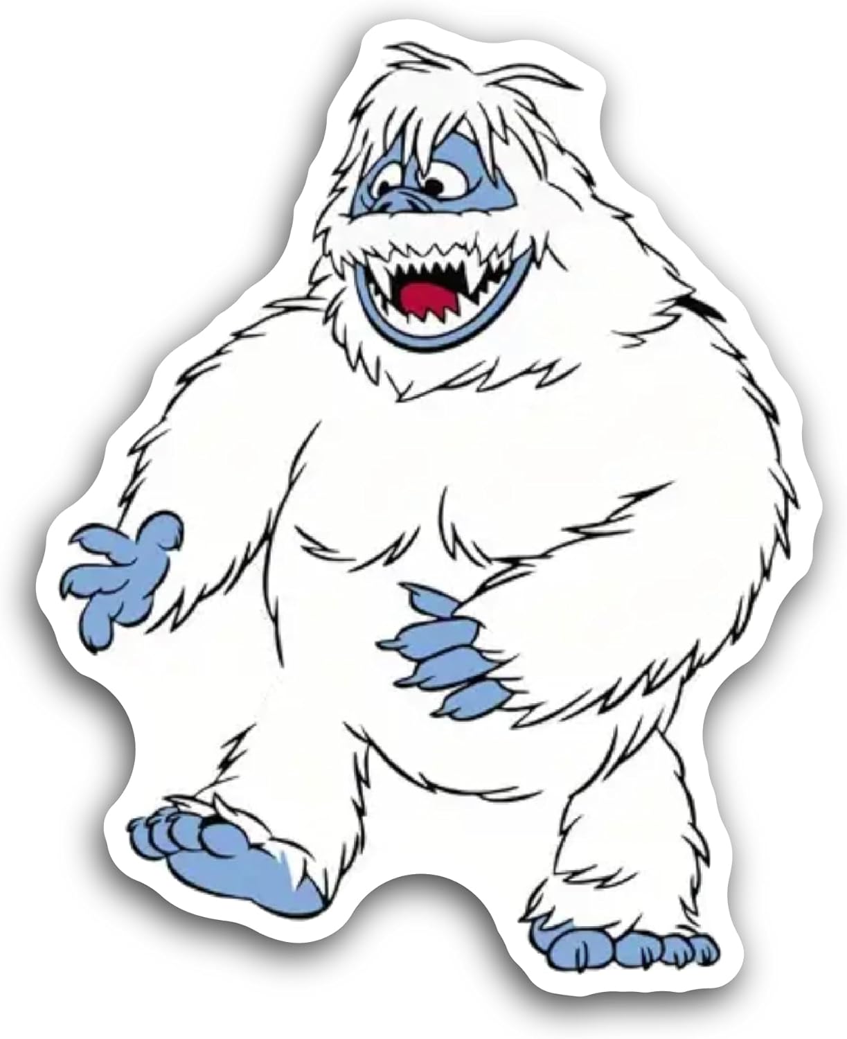 2 (Pieces) 3" and 5" Snow Beast Sticker, Waterproof Vinyl Decals for Many Purpose Like Cars, Trucks, Laptops, Phones, Windows and More