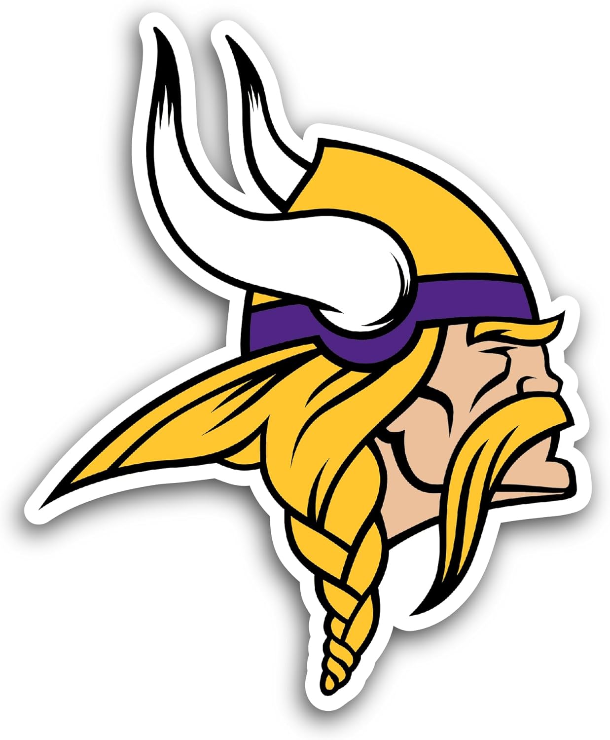 2 (Pieces) 3" and 5" Minnes0ta Vikings Decal Sticker, Waterproof Vinyl Decals for Many Purpose Like Cars, Trucks, Laptops, Phones, Windows and More