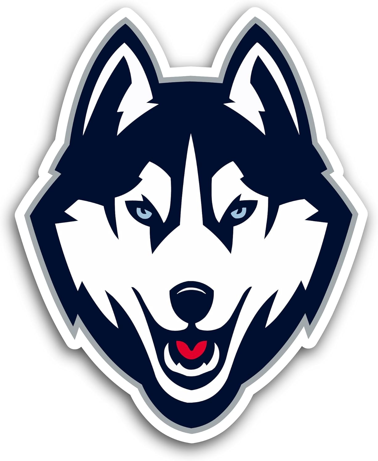 2 (Pieces) 3" and 5" UC0nn Huski3s Decal Sticker, Waterproof Vinyl Decals for Many Purpose Like Cars, Trucks, Laptops, Phones, Windows and More
