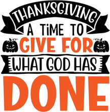 Inspirational Quote ThanksGiving A Time To Give For What God Has Done Motivational Sticker Vinyl Decal Motivation Stickers- 5