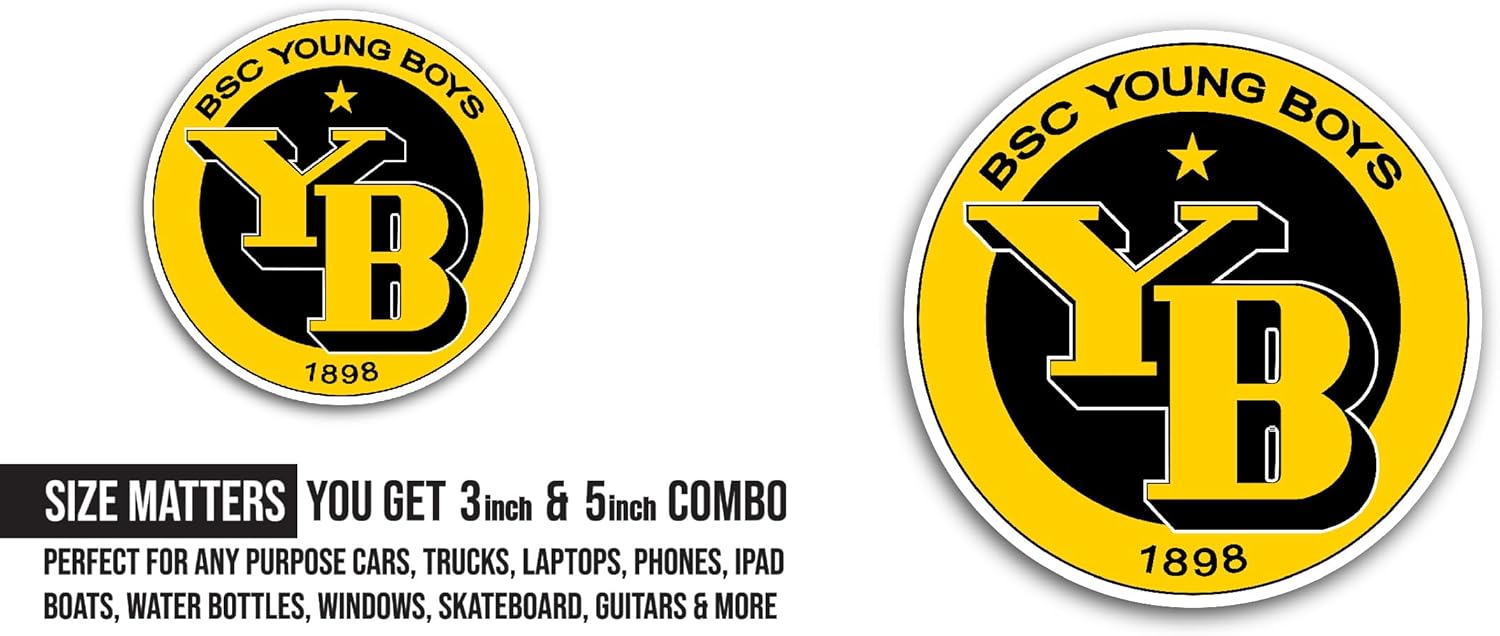 2 (Pieces) 3" and 5" BSC Y0ung B0ys Sticker, Waterproof Vinyl Decals for Many Purpose Like Cars, Trucks, Laptops, Phones, Windows and More