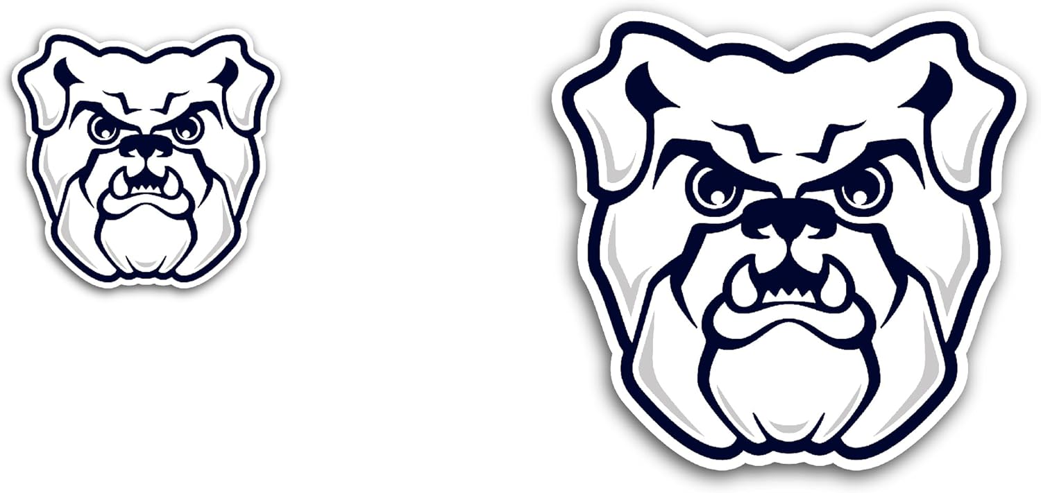 2 (Pieces) 3" and 5" Butler Bulld0gs Sticker, Waterproof Vinyl Decals for Many Purpose Like Cars, Trucks, Laptops, Phones, Windows and More