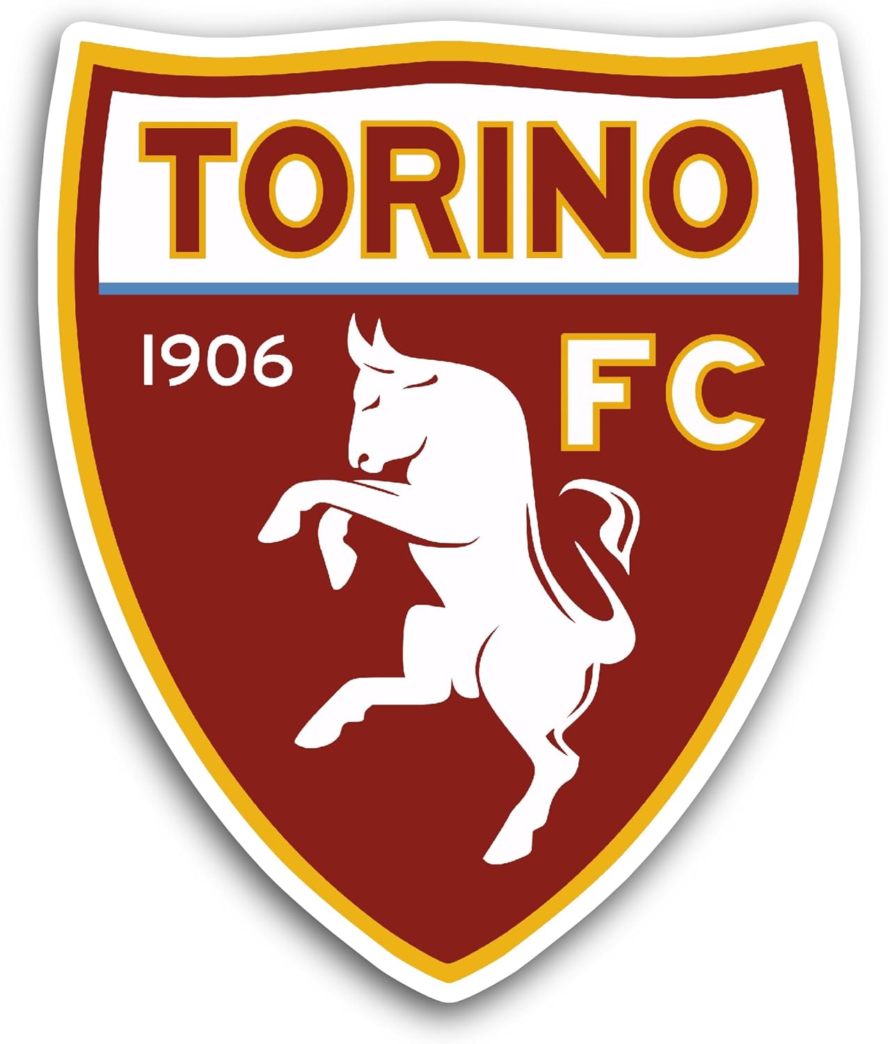 2 (Pieces) 3" and 5" T0rino Sticker, Waterproof Vinyl Decals for Many Purpose Like Cars, Trucks, Laptops, Phones, Windows and More