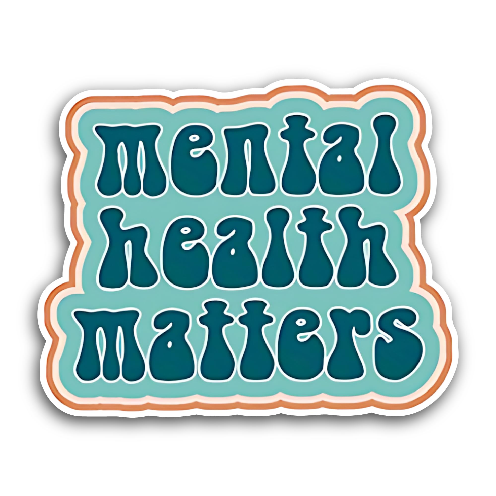 2 (Pieces) 3" and 5" H@lloween Pumpkin Sticker, Waterproof Vinyl Decals for Many Purpose Like Cars, 
