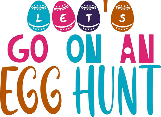 Inspirational Quote "Go On an Egg Hunt" Motivational Sticker Vinyl Decal Motivation Stickers- 5" Vinyl Sticker Waterproof