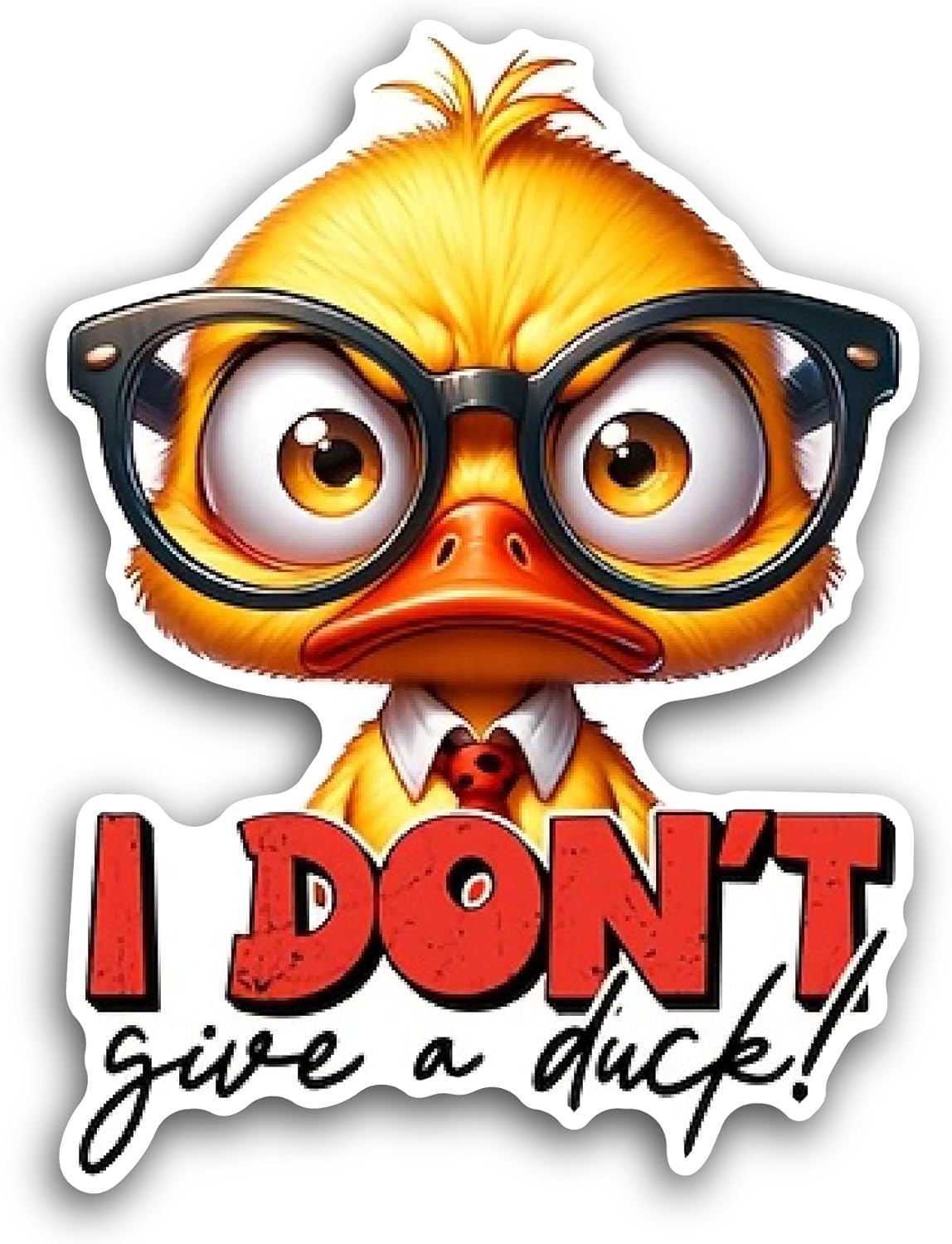 2 (Pieces) 3" and 5" I Don't Sticker, Waterproof Vinyl Decals for Many Purpose Like Cars, Trucks, Laptops, Phones, Windows and More