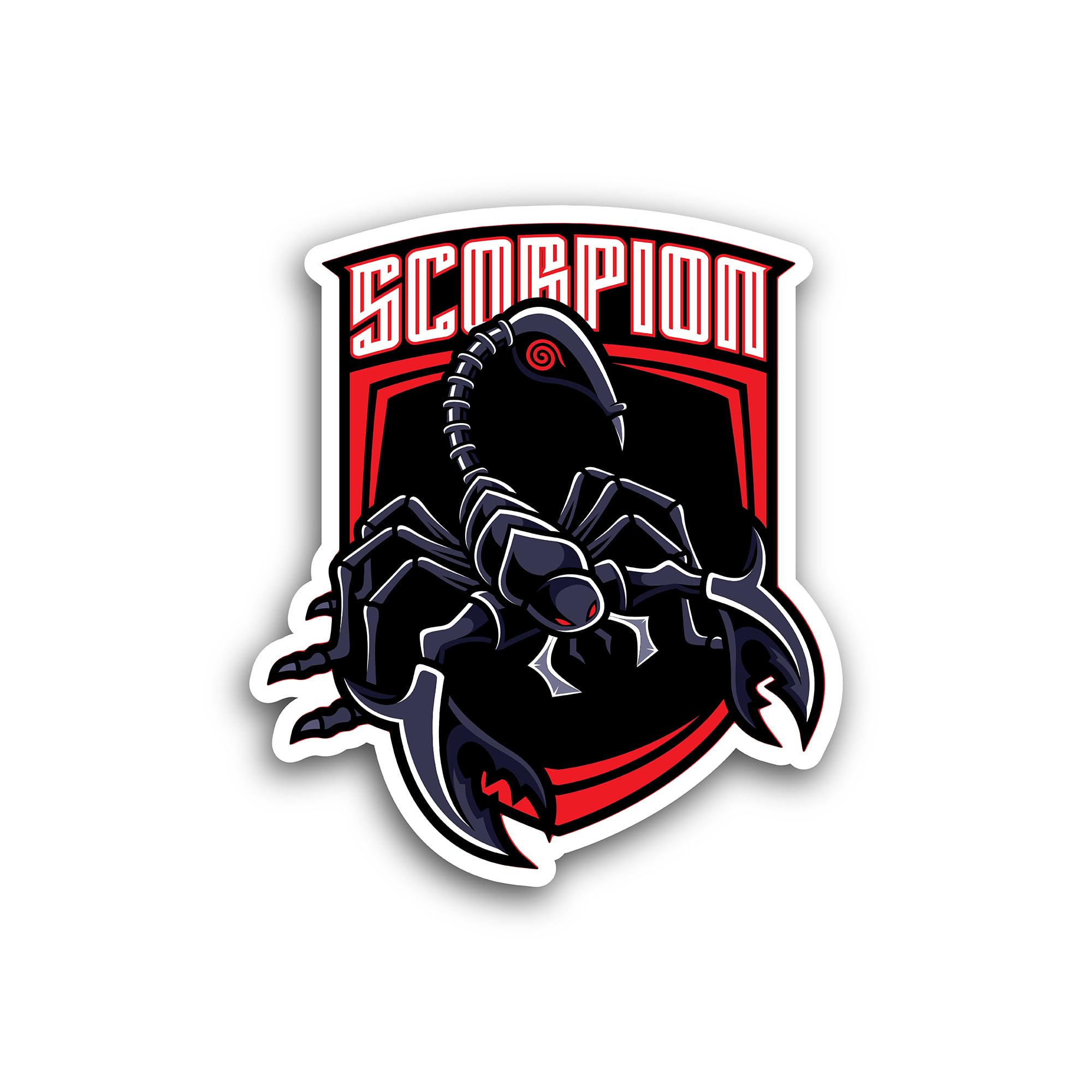 2 (Pieces) 3" and 5" Scorpio Sticker, Waterproof Vinyl Decals for Many Purpose Like Cars, Trucks, La