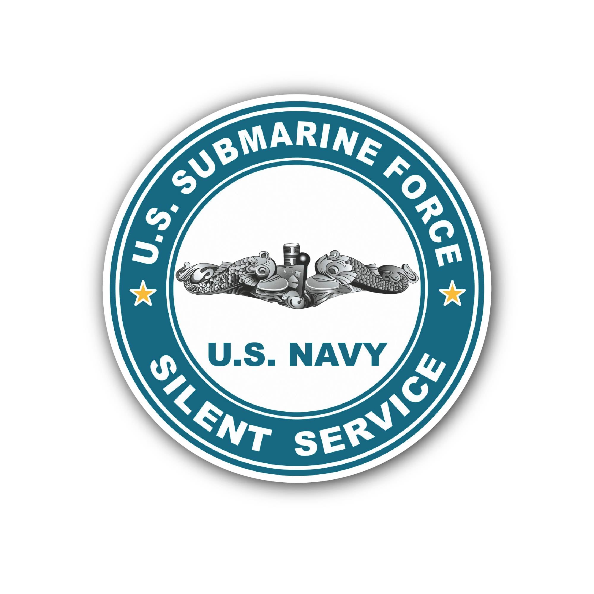 2 (Pieces) 3" and 5" Focus Man Sticker, Waterproof Vinyl Decals for Many Purpose Like Cars, Trucks, 