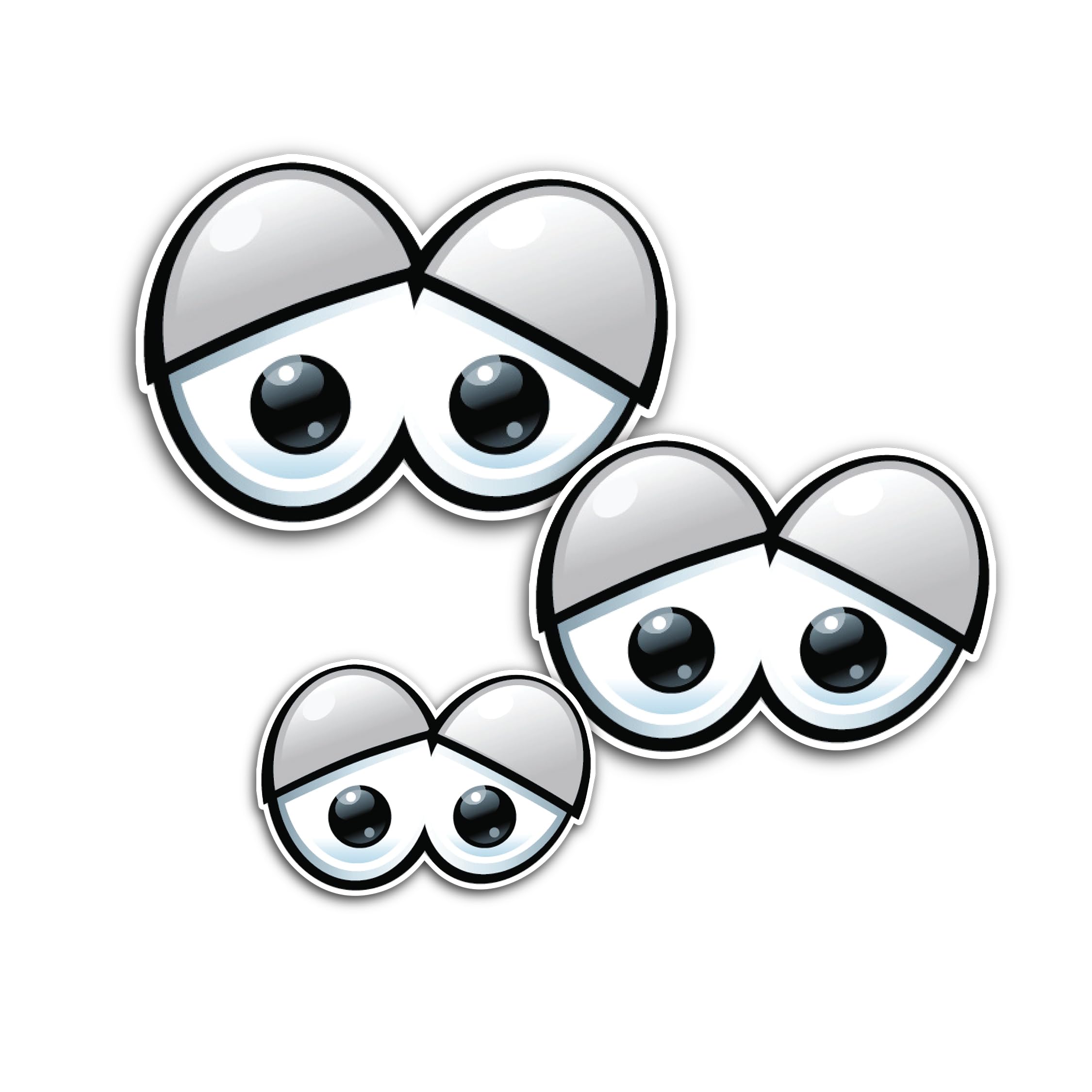 2 (Pieces) 3" and 5" Doing Yoga Meme Sticker, Waterproof Vinyl Decals for Many Purpose Like Cars, Tr