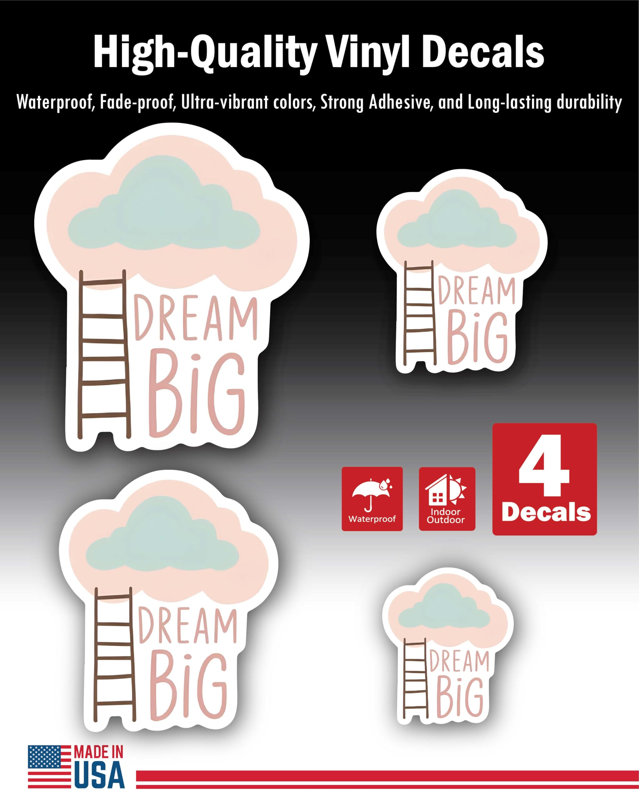 Inspirational Quote Love Motivational Sticker Vinyl Decal Motivation Stickers- Choose in 3”, 5” or 7