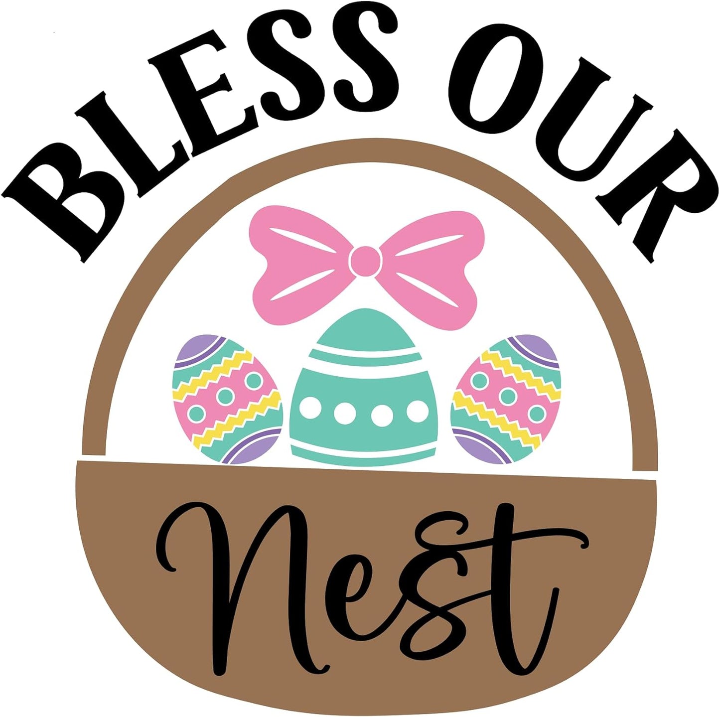 Inspirational Quote "Bless Our Nest" Motivational Sticker Vinyl Decal Motivation Stickers- 5" Vinyl Sticker Waterproof