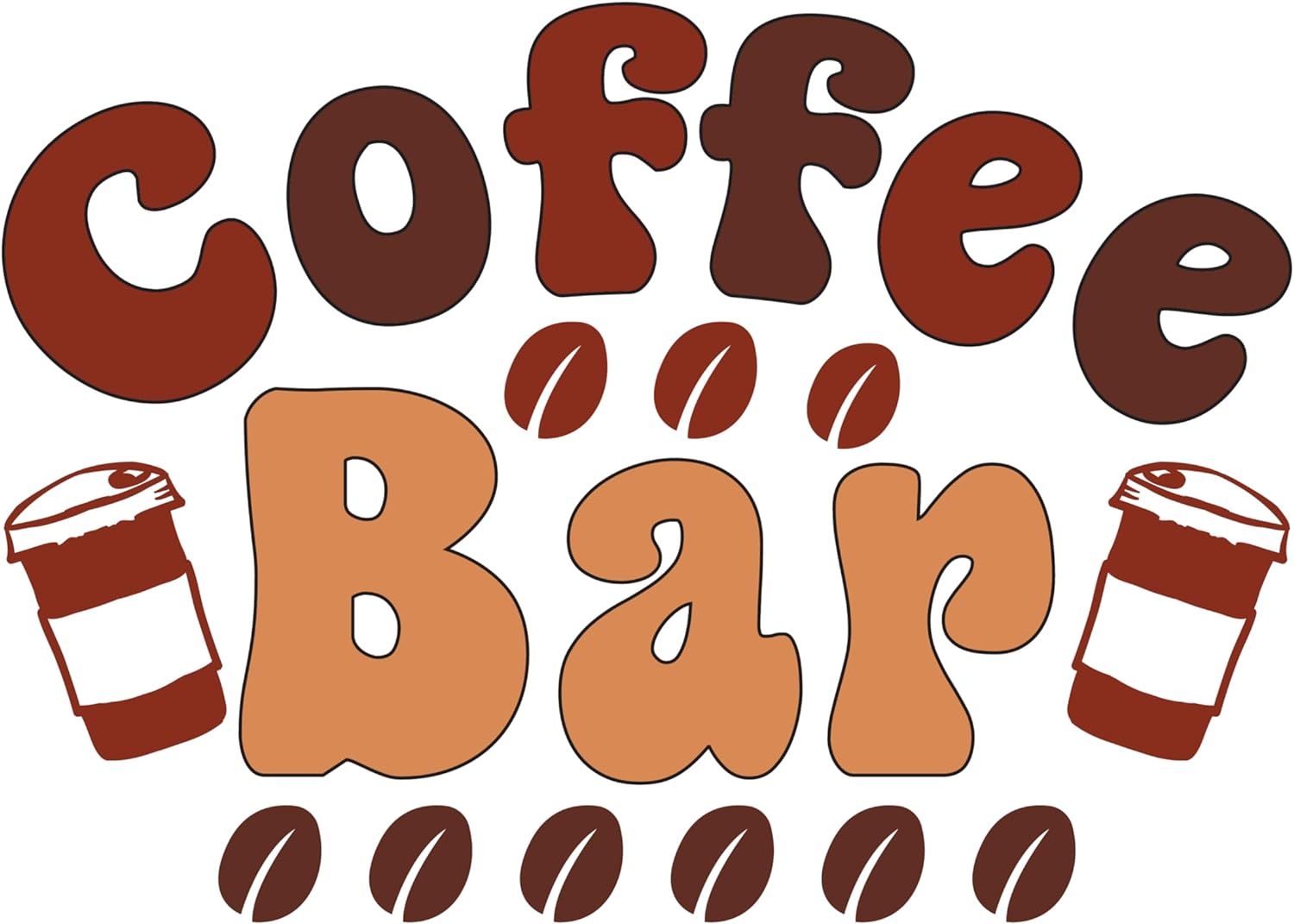 Inspirational Quote "Coffee Bar" Motivational Sticker Vinyl Decal Motivation Stickers- 5" Vinyl Sticker Waterproof