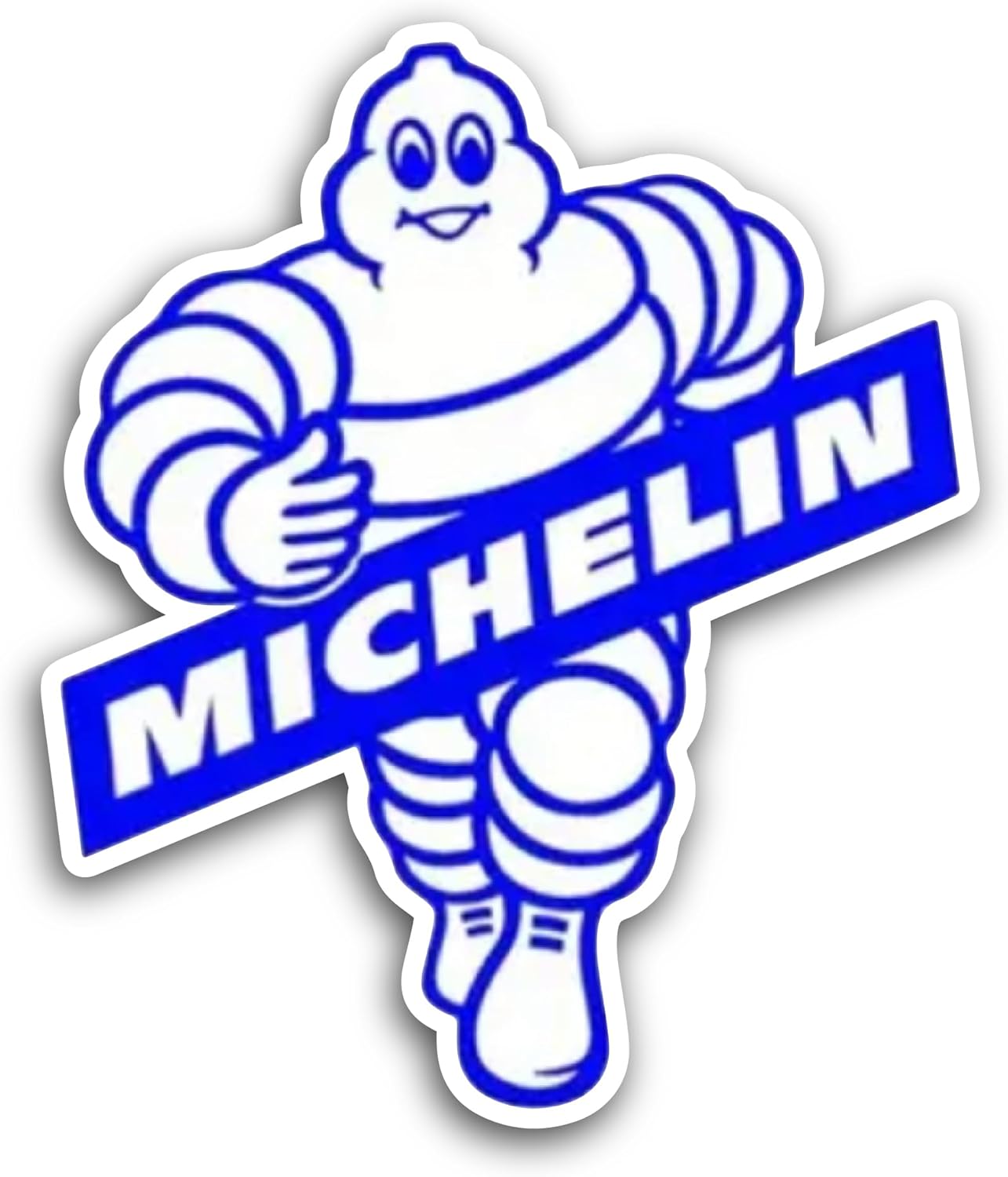 2 (Pieces) 3" and 5" Michelin Sticker, Waterproof Vinyl Decals for Many Purpose Like Cars, Trucks, Laptops, Phones, Windows and More