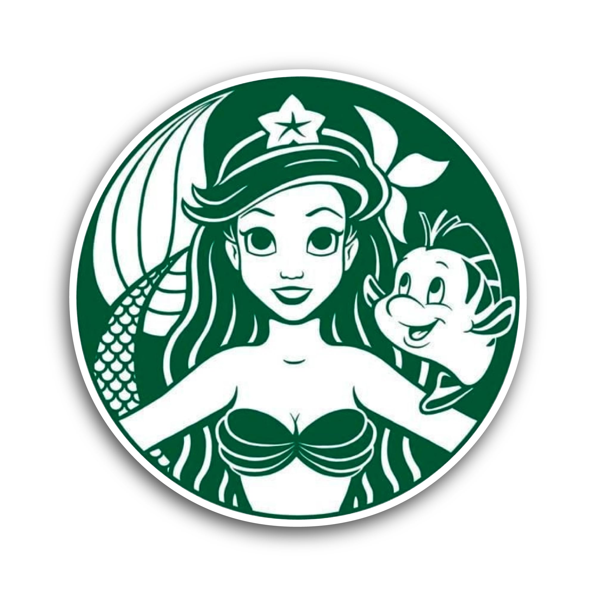 2 (Pieces) 3" and 5" People Sticker, Waterproof Vinyl Decals for Many Purpose Like Cars, Trucks, Lap