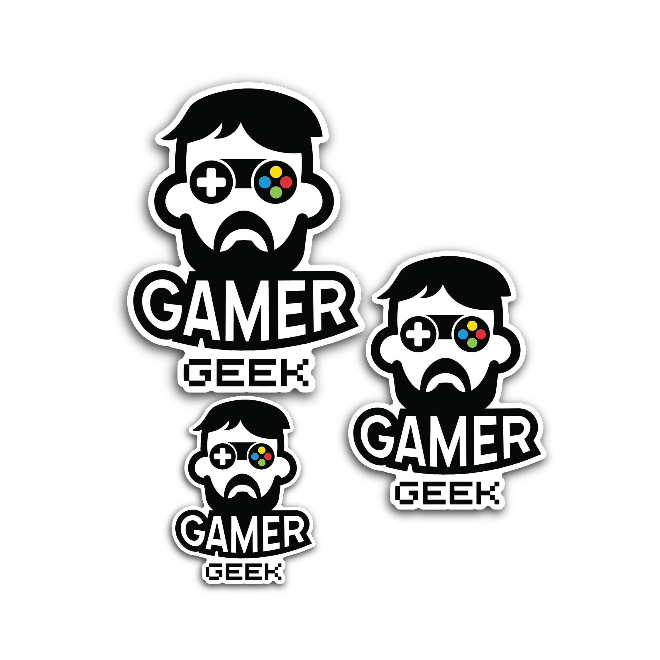 2 (Pieces) 3" and 5" I Love My EM1 Sticker, Waterproof Vinyl Decals for Many Purpose Like Cars, Truc