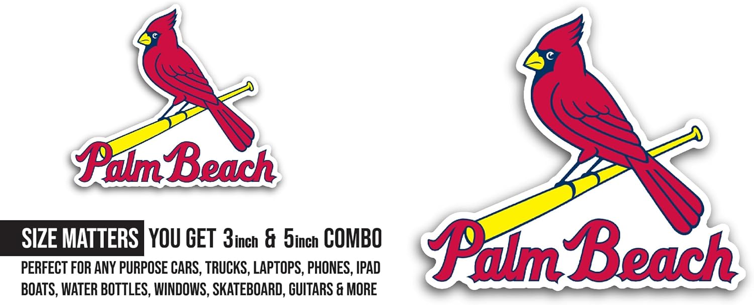 2 (Pieces) 3" and 5" Baseball Logo Decal Sticker, Waterproof Vinyl Decals for Many Purpose Like Cars, Trucks, Laptops, Phones, Windows and More