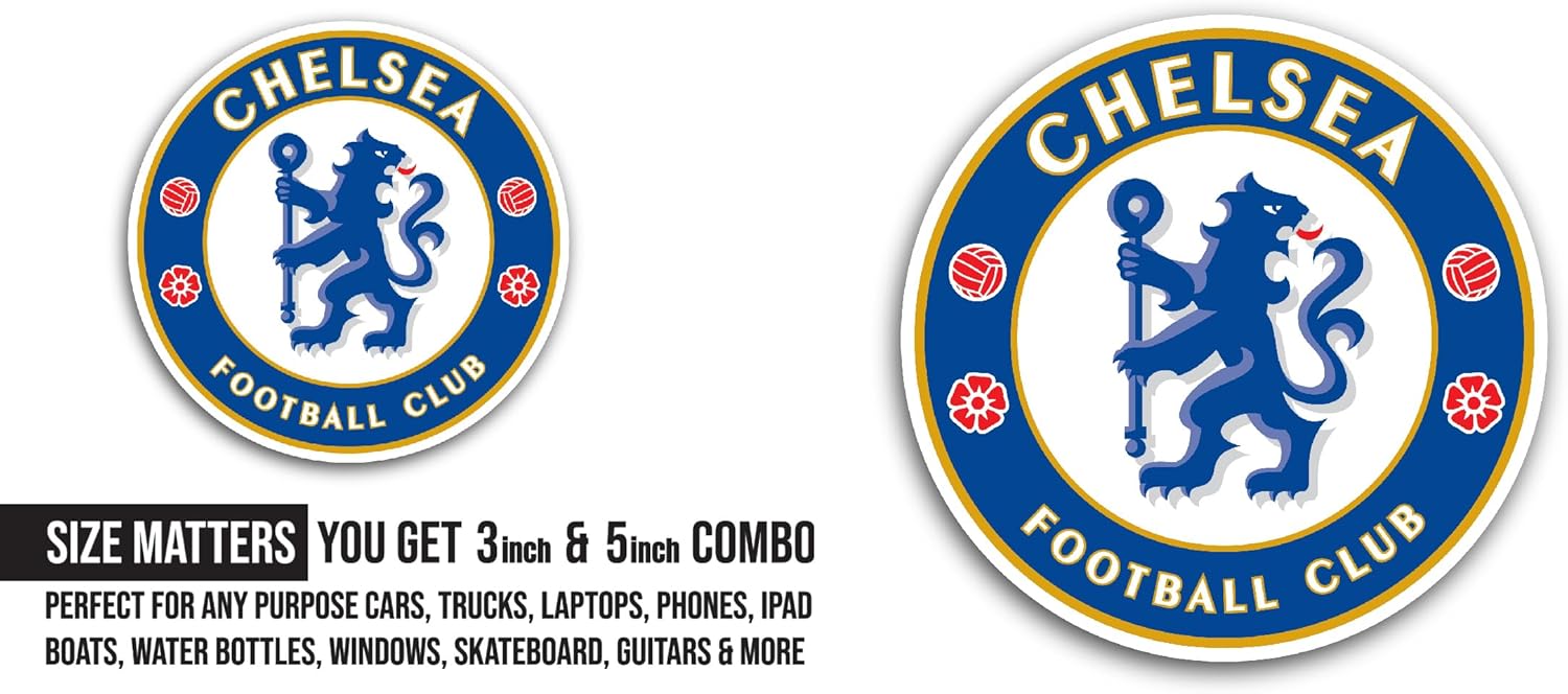 2 (Pieces) 3" and 5" Chels3a Sticker, Waterproof Vinyl Decals for Many Purpose Like Cars, Trucks, Laptops, Phones, Windows and More