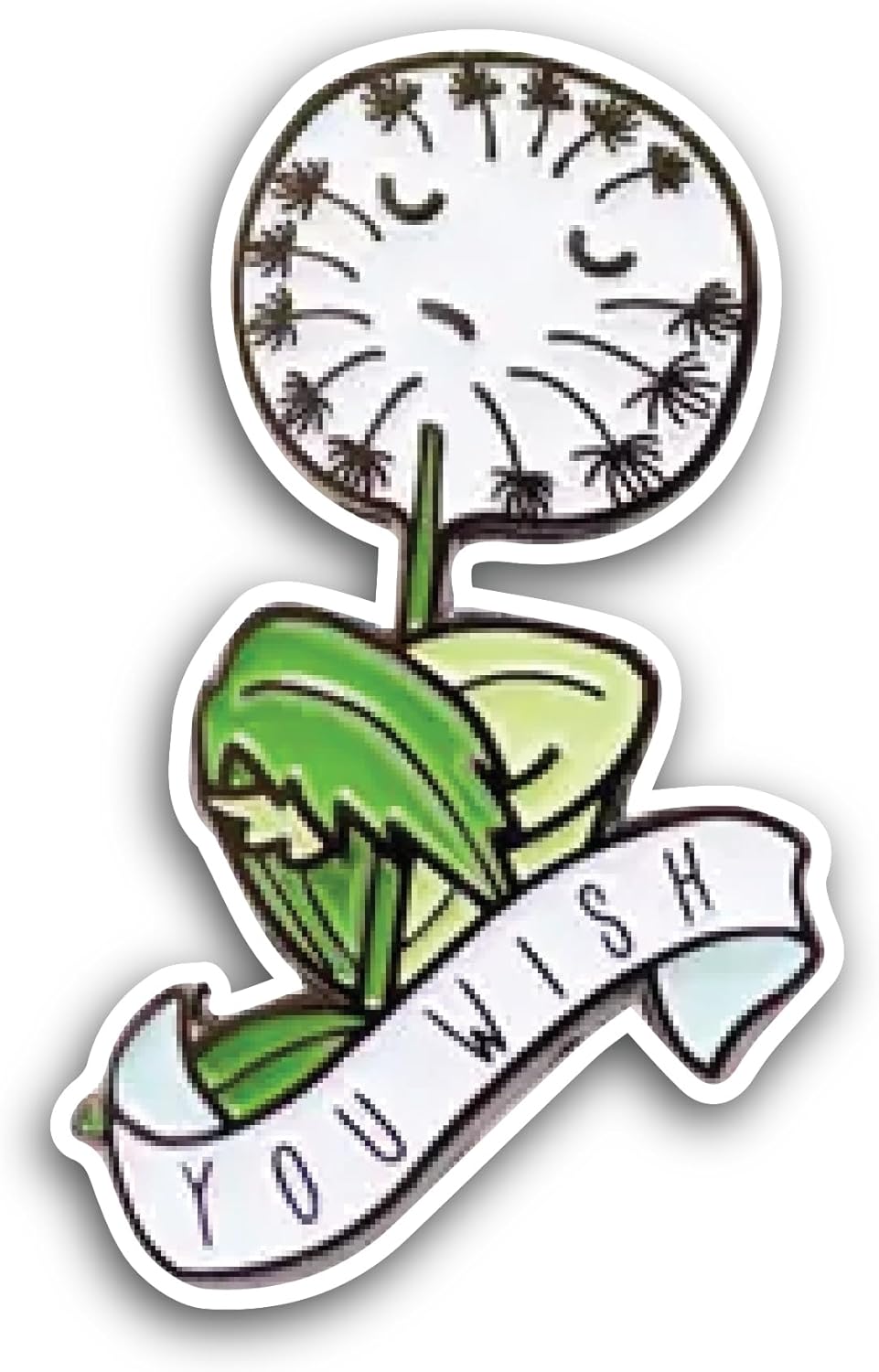 2 (Pieces) 3" and 5" You Wish Sticker, Waterproof Vinyl Decals for Many Purpose Like Cars, Trucks, Laptops, Phones, Windows and More