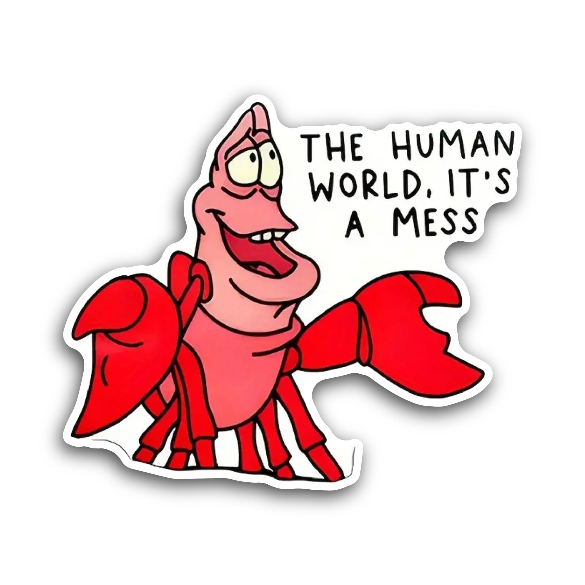 2 (Pieces) 3" and 5" Cold but Cute Sticker, Waterproof Vinyl Decals for Many Purpose Like Cars, Truc