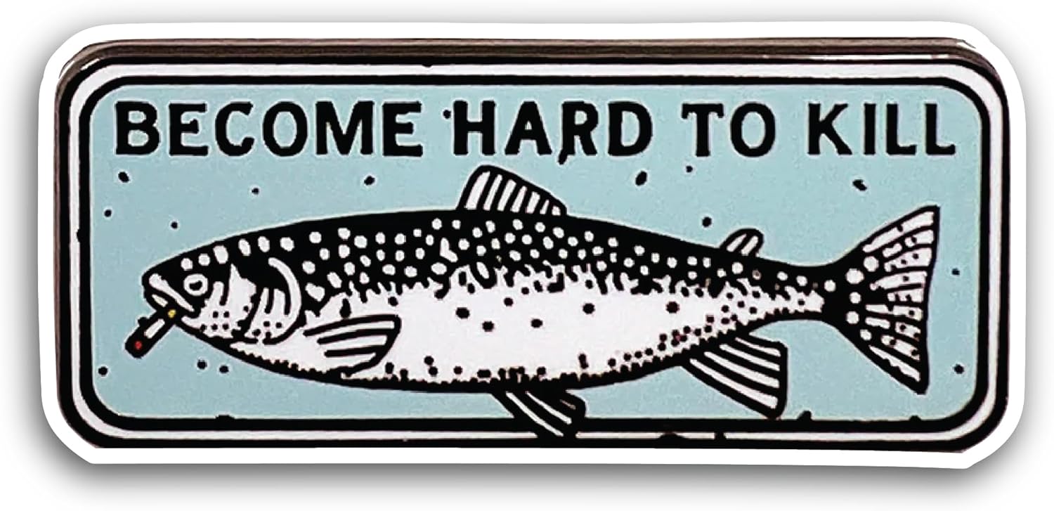 2 (Pieces) 3" and 5" Become Hard to Kill Sticker, Waterproof Vinyl Decals for Many Purpose Like Cars, Trucks, Laptops, Phones, Windows and More