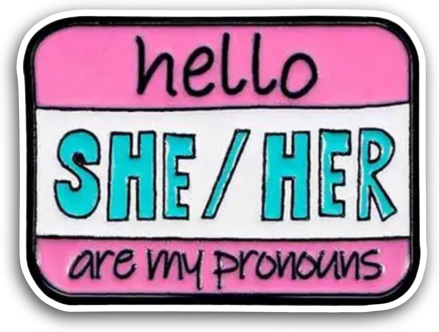 2 (Pieces) 3" and 5" Hello Text Sticker, Waterproof Vinyl Decals for Many Purpose Like Cars, Trucks, Laptops, Phones, Windows and More