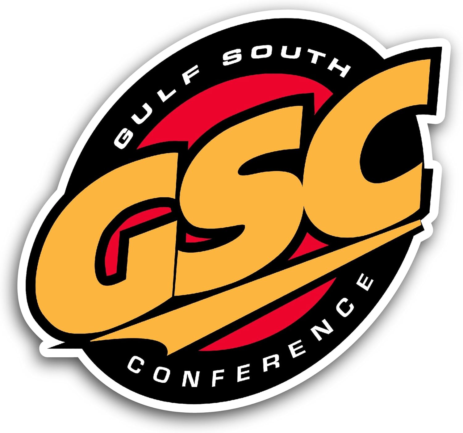 2 (Pieces) 3" and 5" Gulf S0uth Conference Sticker, Waterproof Vinyl Decals for Many Purpose Like Cars, Trucks, Laptops, Phones, Windows and More