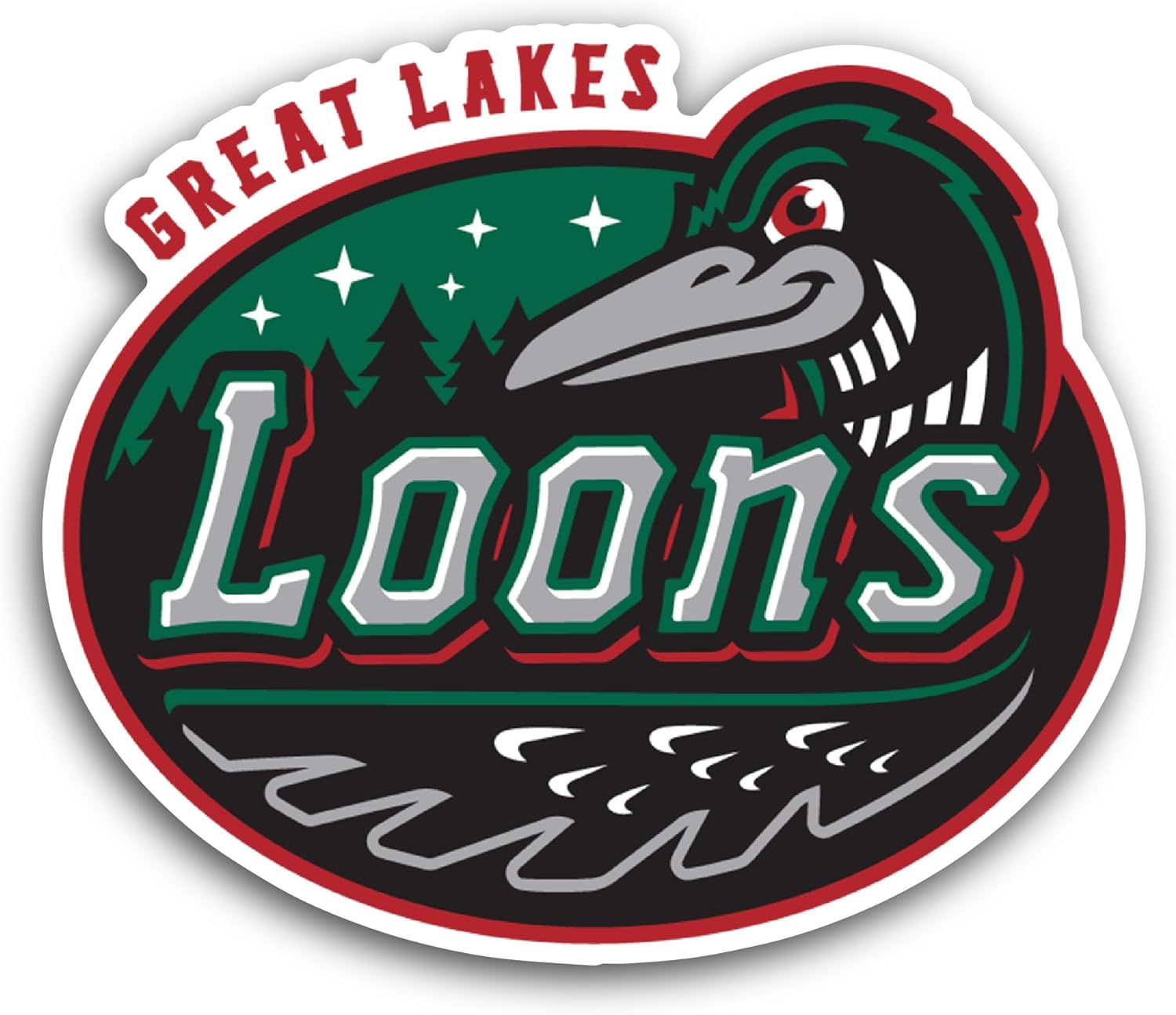 2 (Pieces) 3" and 5" Gr3at Lak3s Logo Decal Sticker, Waterproof Vinyl Decals for Many Purpose Like Cars, Trucks, Laptops, Phones, Windows and More