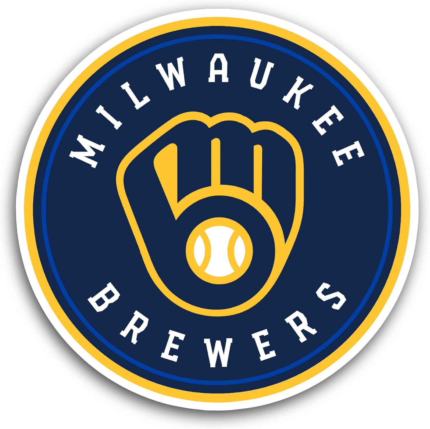 2 (Pieces) 3" and 5" Milwauk33 Brewers Sticker, Waterproof Vinyl Decals for Many Purpose Like Cars, Trucks, Laptops, Phones, Windows and More