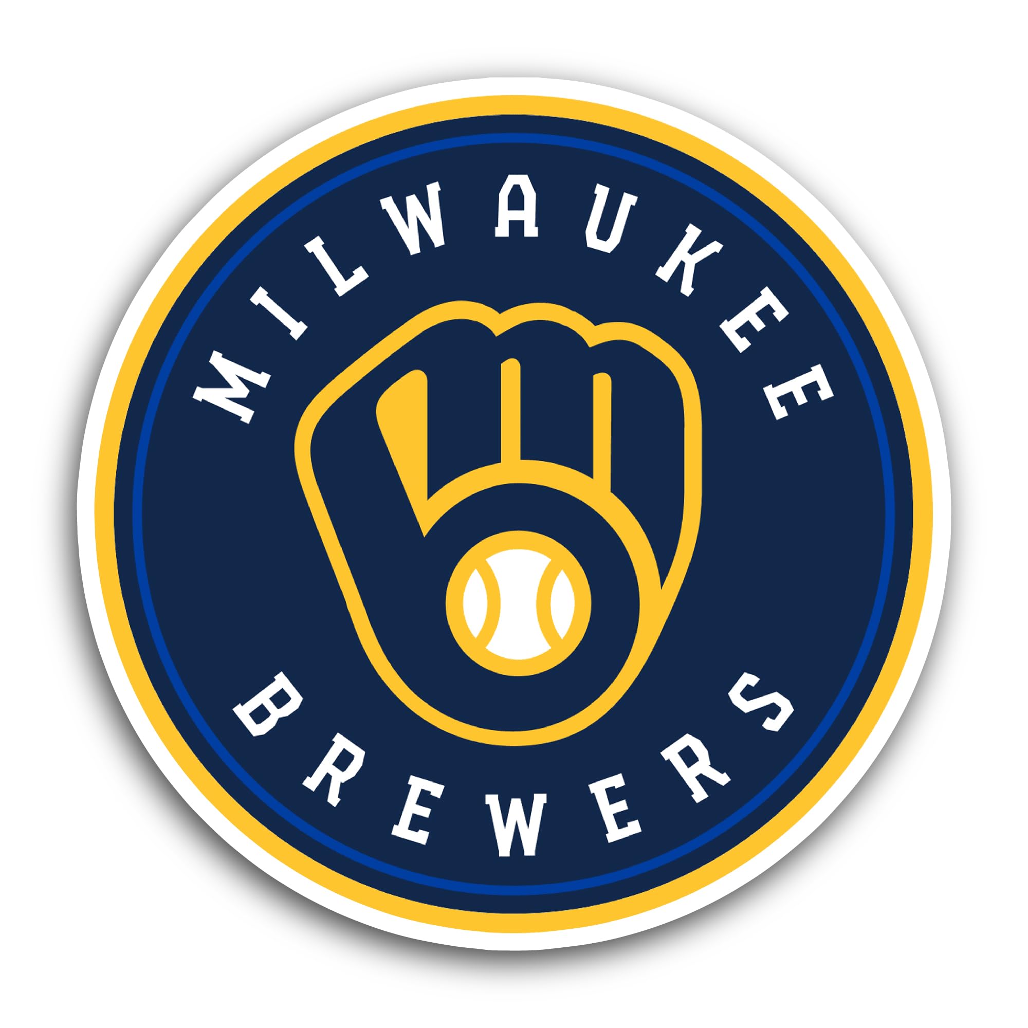 2 (Pieces) 3" and 5" Milwauk33 Brewers Sticker, Waterproof Vinyl Decals for Many Purpose Like Cars, 