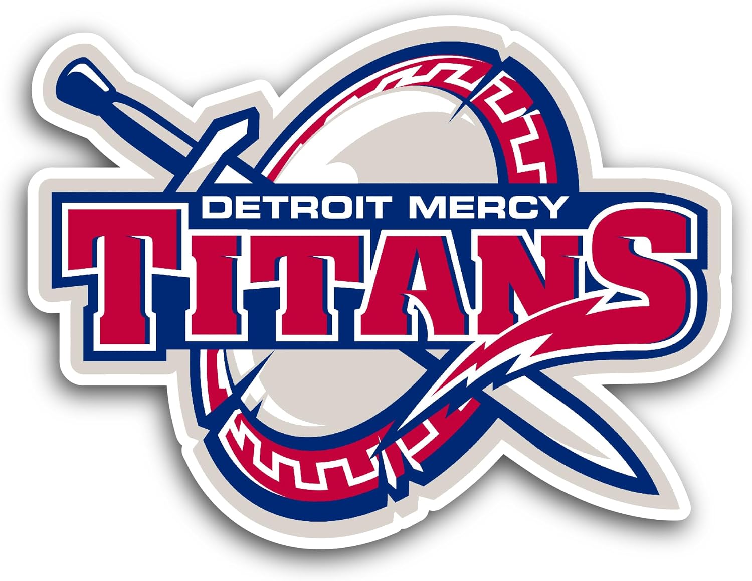 2 (Pieces) 3" and 5" Detr0it Mercy Titans Sticker, Waterproof Vinyl Decals for Many Purpose Like Cars, Trucks, Laptops, Phones, Windows and More