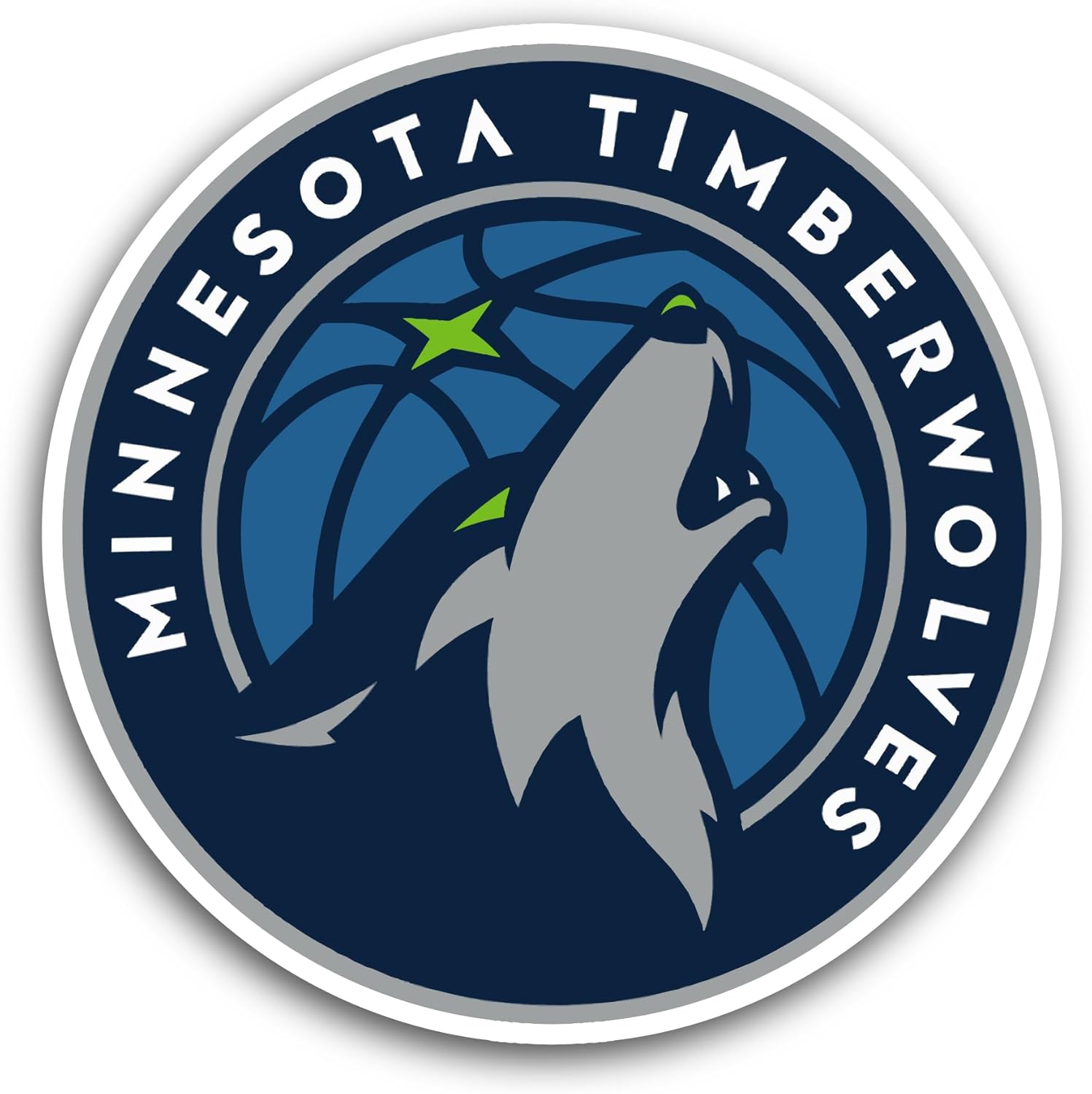 2 (Pieces) 3" and 5" Timberw0Lves Logo Decal Sticker, Waterproof Vinyl Decals for Many Purpose Like Cars, Trucks, Laptops, Phones, Windows and More