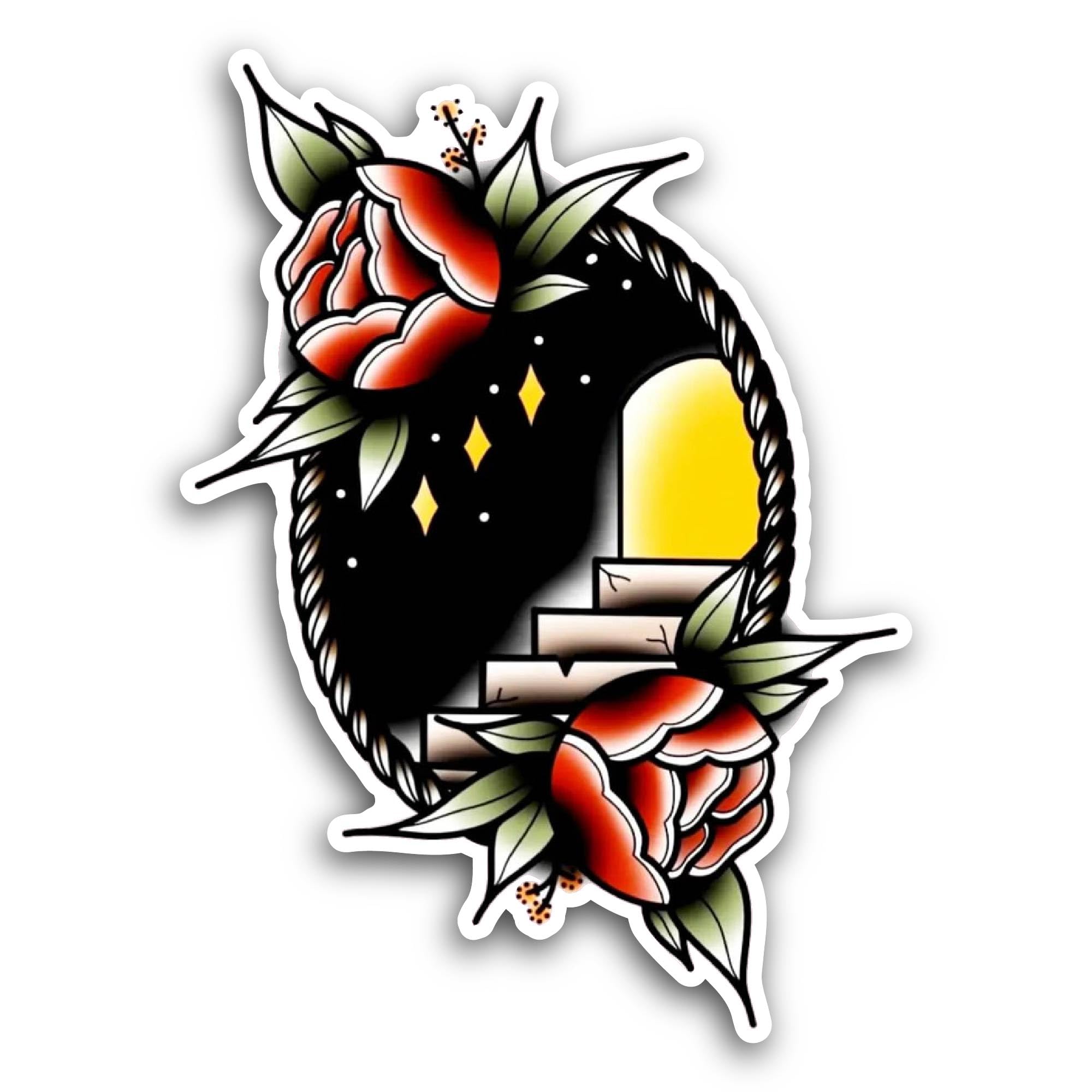 2 (Pieces) 2" and 3" Woman with Voluminous Hair Looking Back Sticker, Waterproof Vinyl Decals for Ma