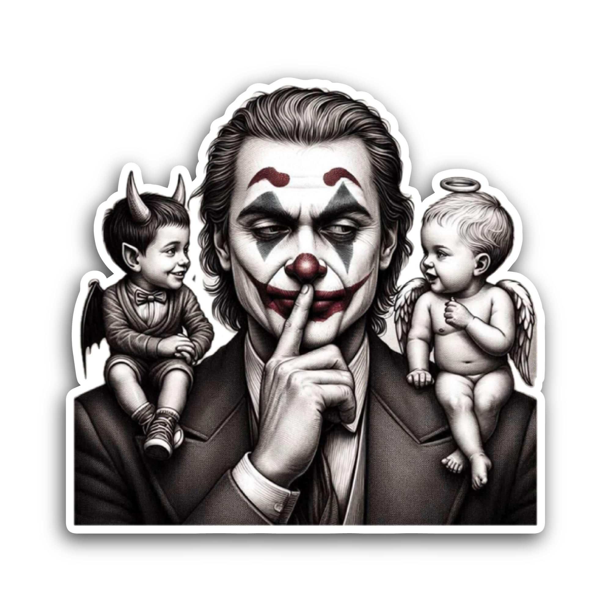 2 (Pieces) 3" and 5" Christmas c@ctus Sticker, Waterproof Vinyl Decals for Many Purpose Like Cars, T