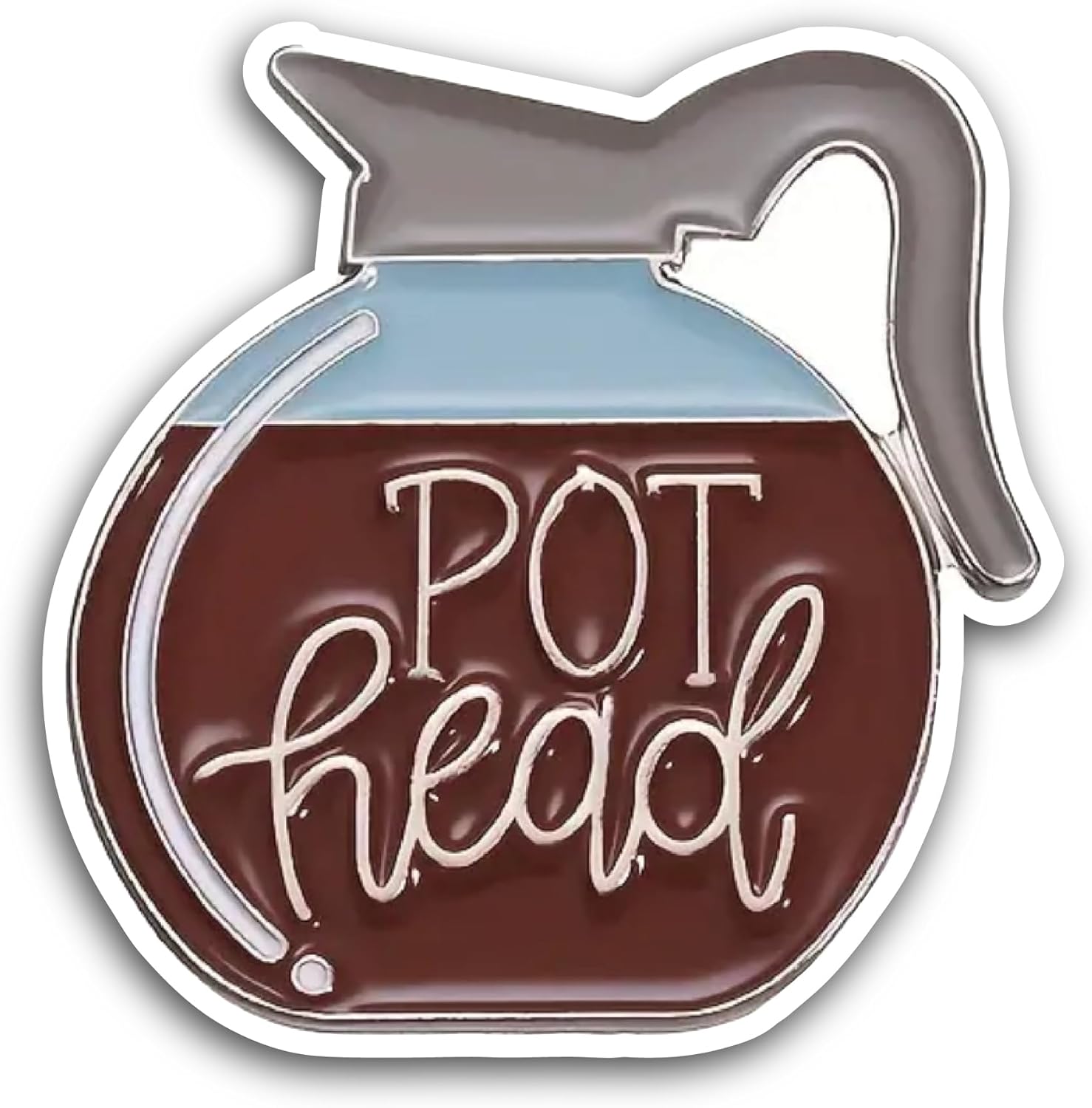 2 (Pieces) 3" and 5" Pot Head Sticker, Waterproof Vinyl Decals for Many Purpose Like Cars, Trucks, Laptops, Phones, Windows and More