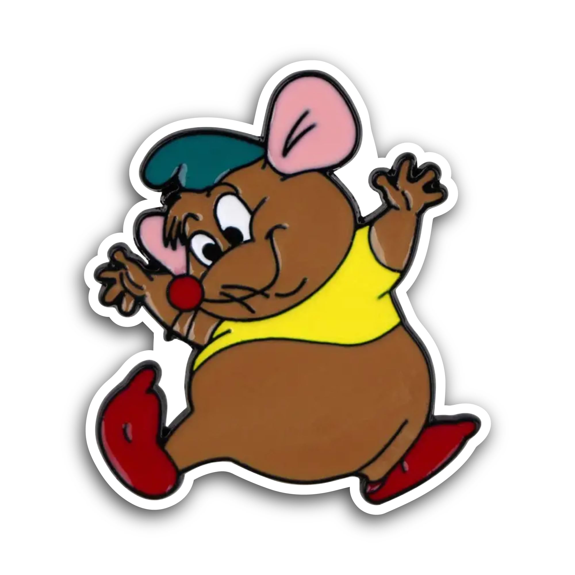 2 (Pieces) 3" and 5" Cute Mouse Sticker, Waterproof Vinyl Decals for Many Purpose Like Cars, Trucks,