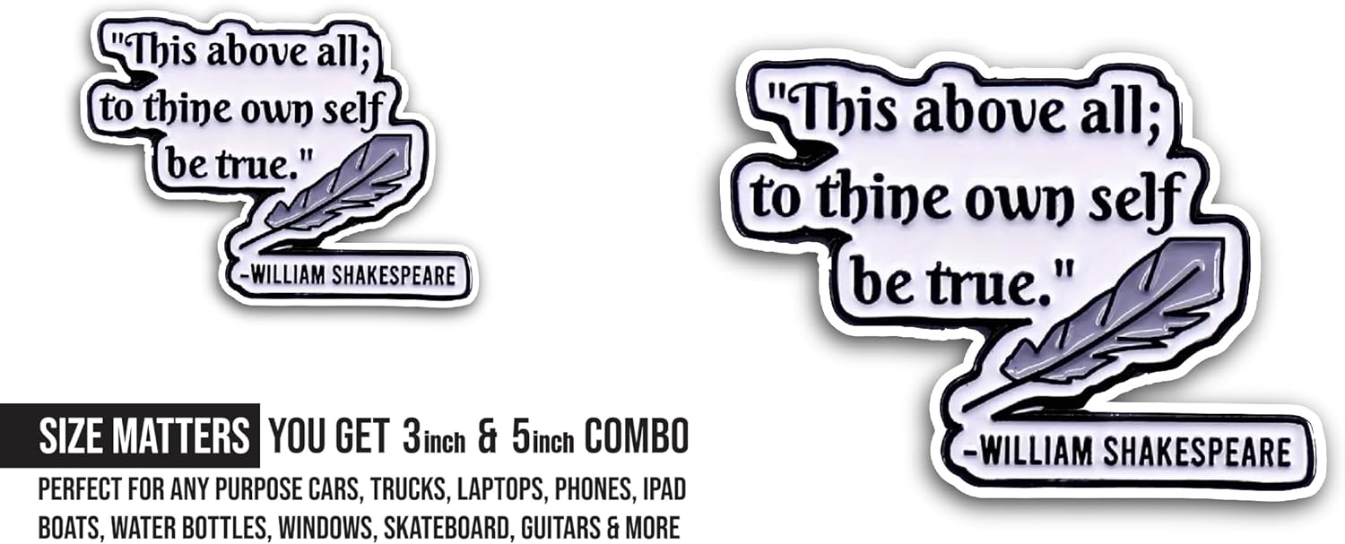 2 (Pieces) 3" and 5" This Above All Sticker, Waterproof Vinyl Decals for Many Purpose Like Cars, Trucks, Laptops, Phones, Windows and More