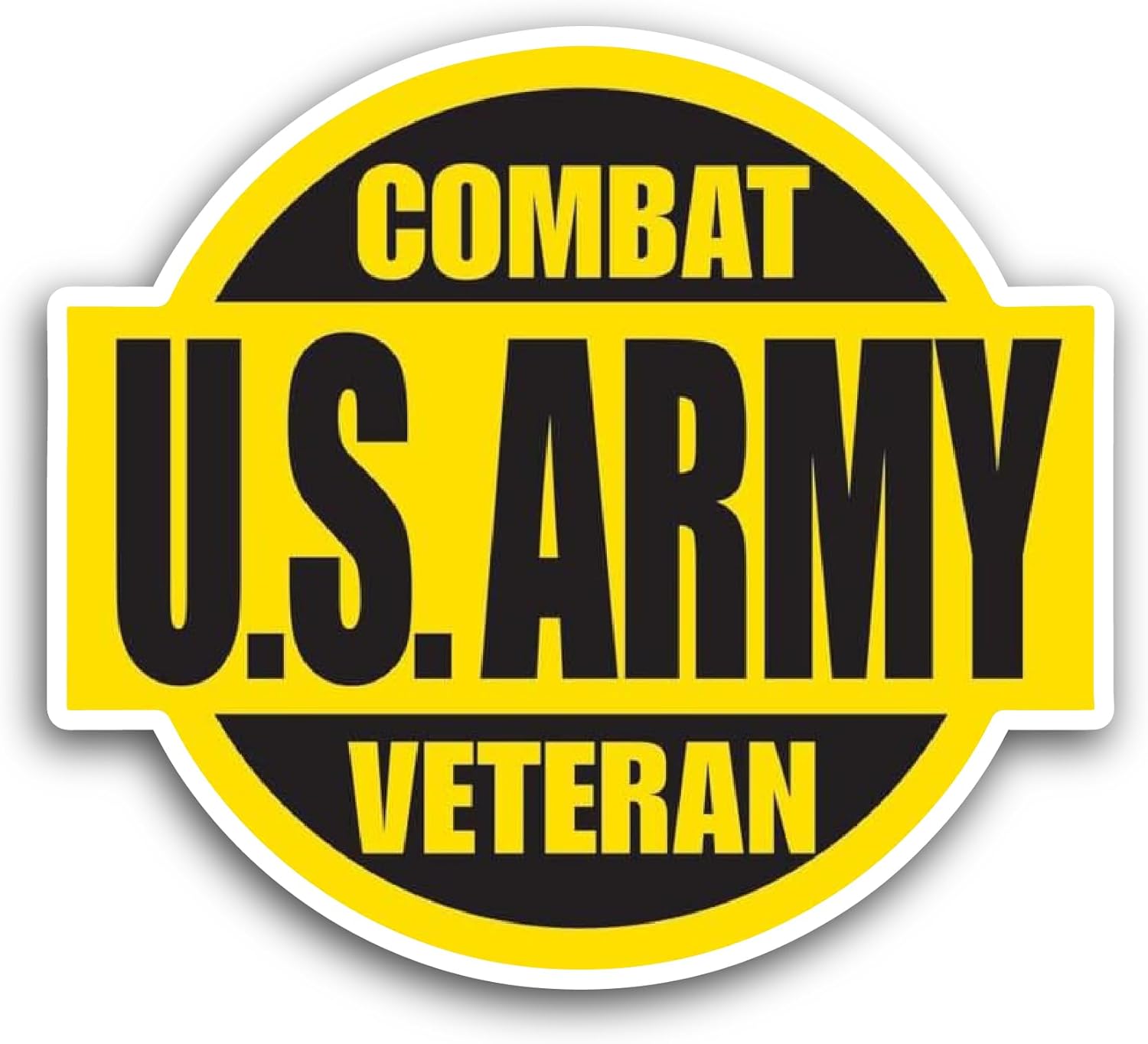 2 (Pieces) 3" and 5" U.S. Army Sticker, Waterproof Vinyl Decals for Many Purpose Like Cars, Trucks, Laptops, Phones, Windows and More
