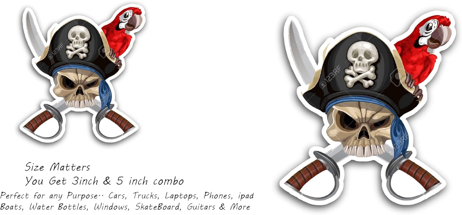 2 (Pieces) 3" and 5" Toucan Sticker, Waterproof Vinyl Decals for Many Purpose Like Cars, Trucks, Laptops, Phones, Windows and More (Copy)