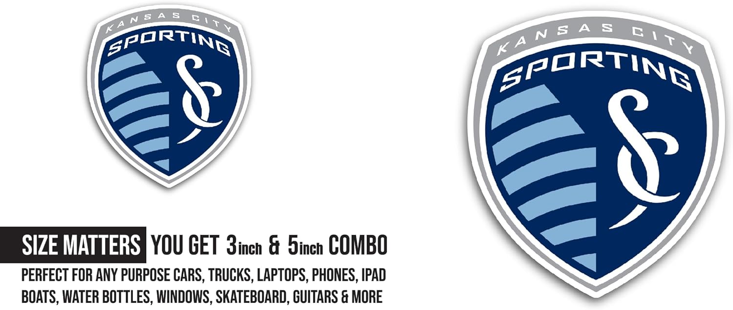 2 (Pieces) 3" and 5" Sp0rting Sticker, Waterproof Vinyl Decals for Many Purpose Like Cars, Trucks, Laptops, Phones, Windows and More