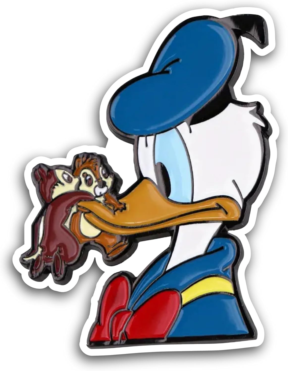 2 (Pieces) 3" and 5" Cute Duck Sticker, Waterproof Vinyl Decals for Many Purpose Like Cars, Trucks, Laptops, Phones, Windows and More