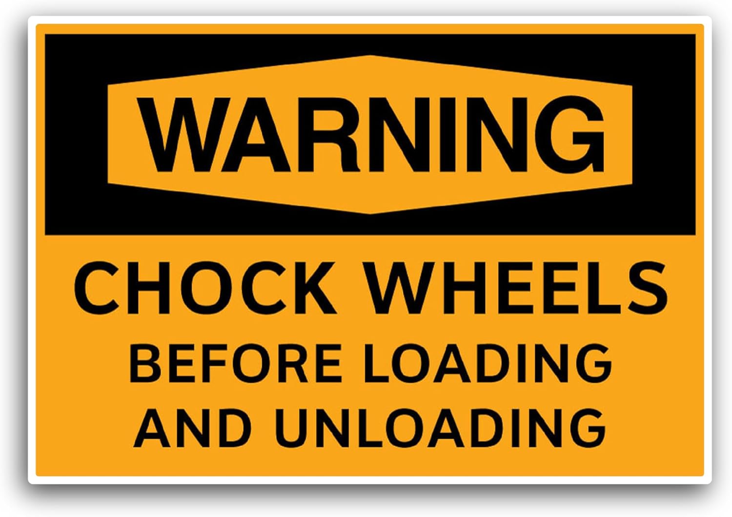 2 (Pieces) 3" and 5" Chock Wheels Sticker, Waterproof Vinyl Decals for Many Purpose Like Cars, Trucks, Laptops, Phones, Windows and More