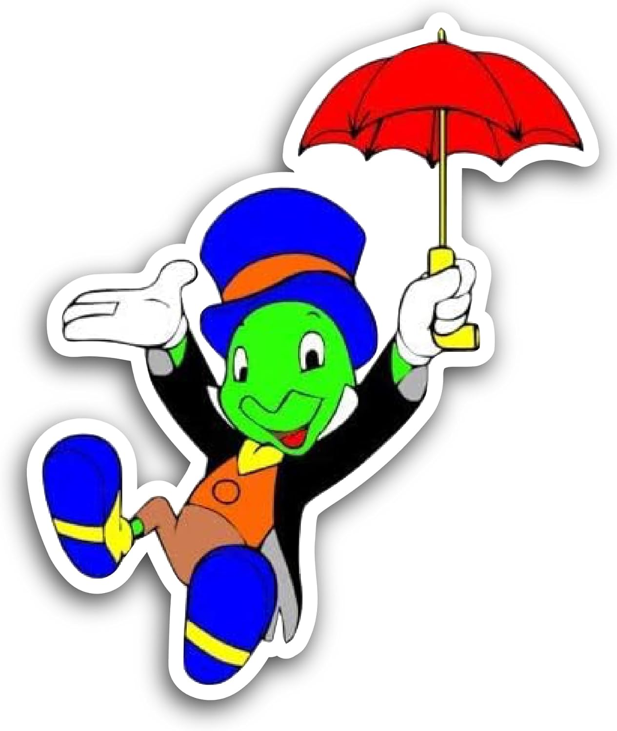2 (Pieces) 3" and 5" Cartoon Character with Umbrella Sticker, Waterproof Vinyl Decals for Many Purpose Like Cars, Trucks, Laptops, Phones, Windows and More
