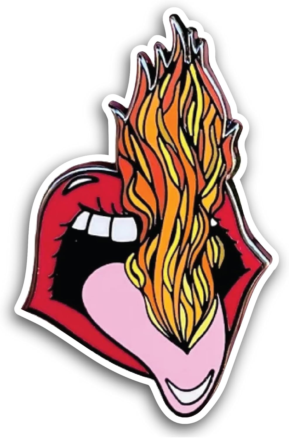 2 (Pieces) 3" and 5" Burn It All Sticker, Waterproof Vinyl Decals for Many Purpose Like Cars, Trucks, Laptops, Phones, Windows and More