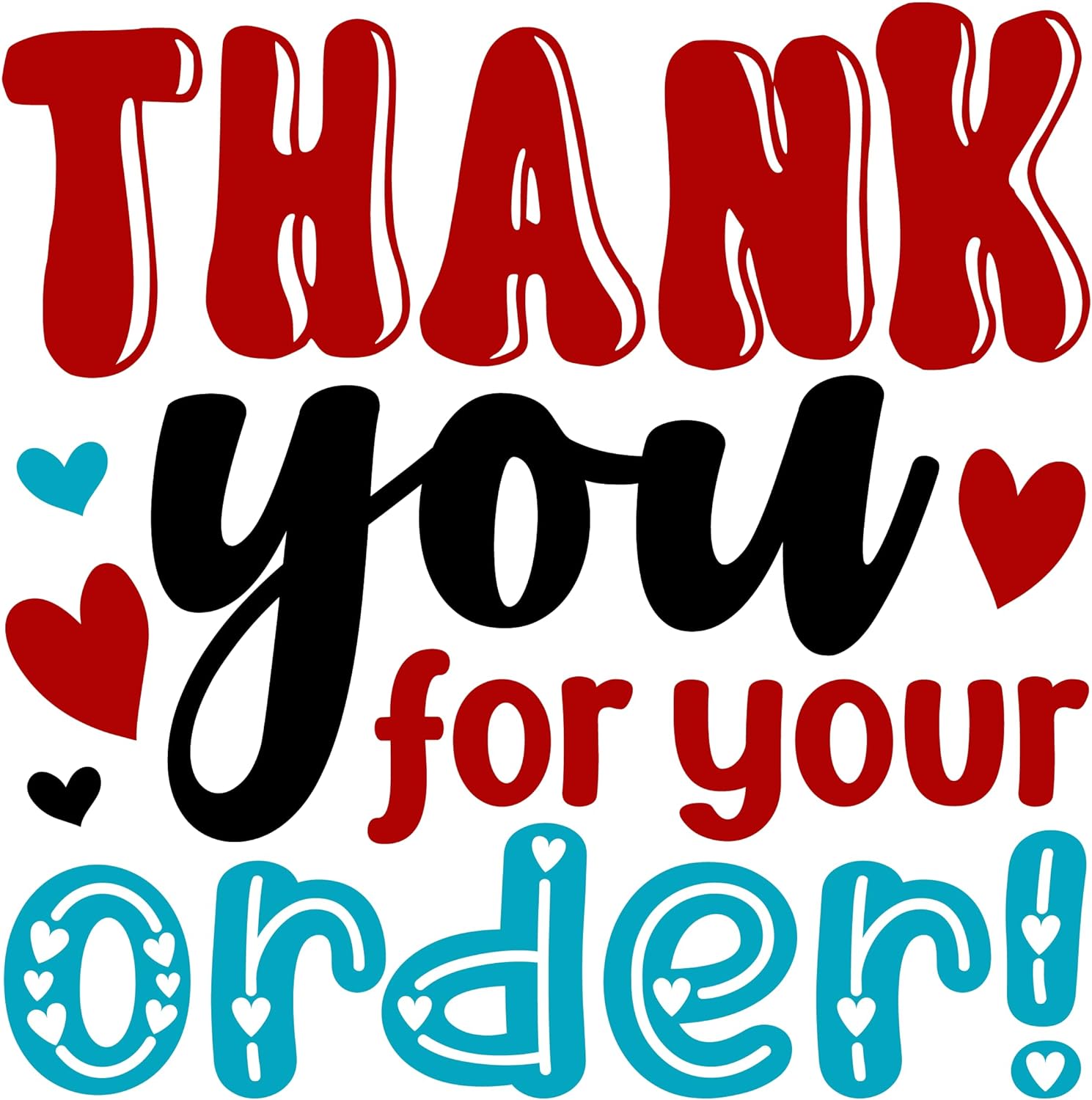 Inspirational Quote Thank You for Your Order Motivational Sticker Vinyl Decal Motivation Stickers- 5" Vinyl Sticker Waterproof