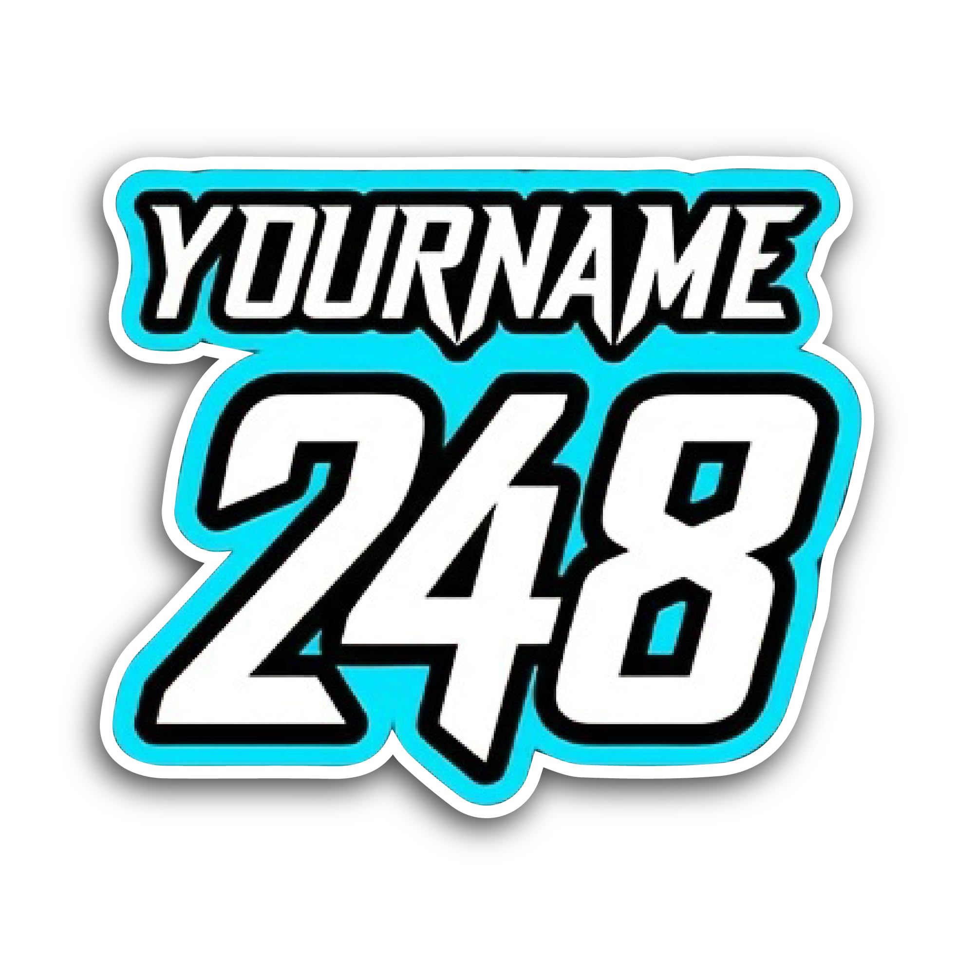 2 (Pieces) 3" and 5" Minty Fresh Wheels Sticker, Waterproof Vinyl Decals for Many Purpose Like Cars,