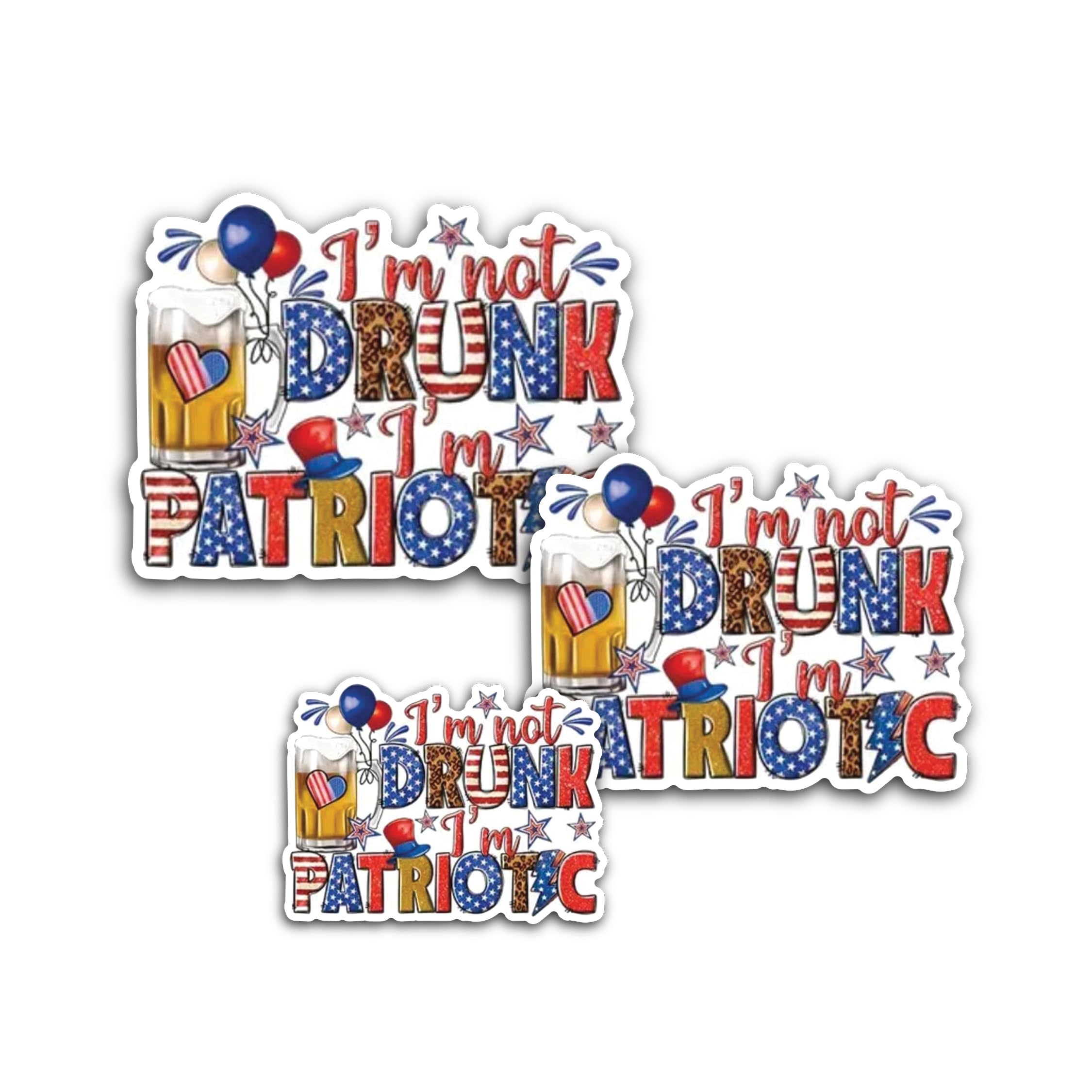 2 (Pieces) 3" and 5" Beaver Cartoon Character Sticker, Waterproof Vinyl Decals for Many Purpose Like